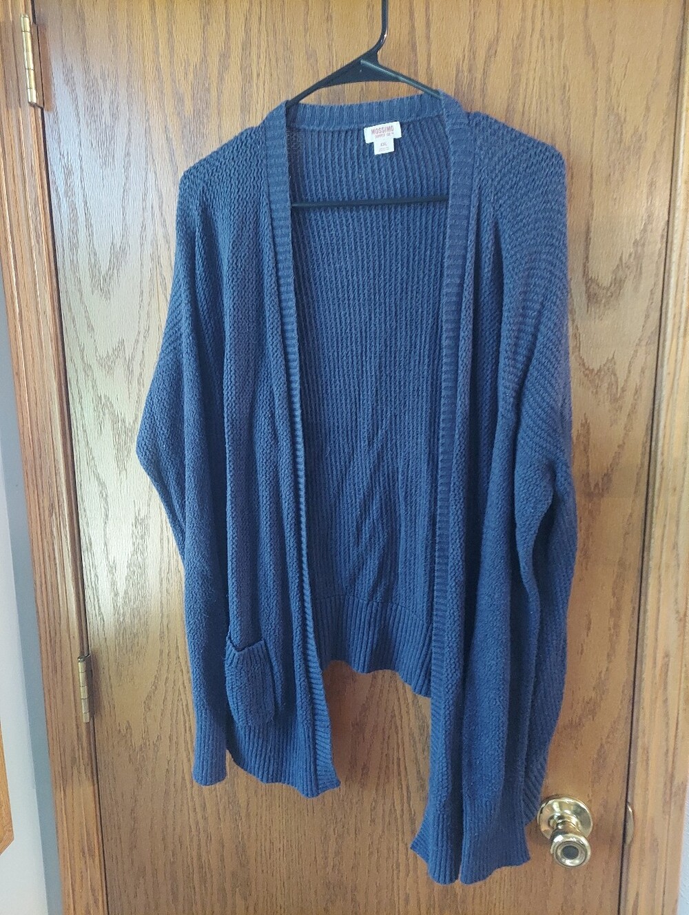Mossimo Supply Co. Navy Open-Front Knit Cardigan